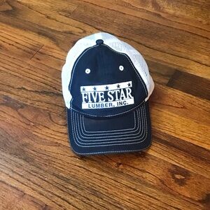 Men’s Five Star Lumber Cap Hat US Lumber Classic 6-Panel Mesh w/ Adjustable Fit